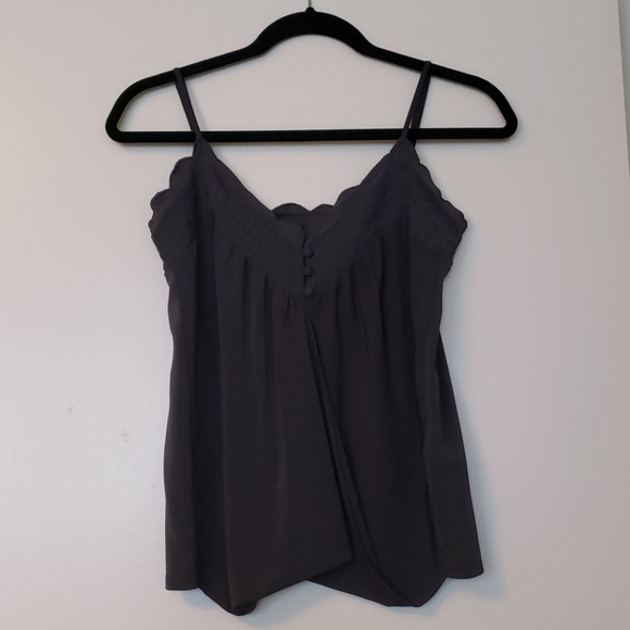 Banana Republic - Charcoal Scalloped Detailed Tank - Picture 1 of 3